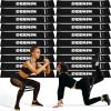 Deekin 20 Pcs Resistance Bands Resistance Loop Exercise Bands Exercise Equipment Elastic Drap Ring for Women and Men Home Fitness, Gym, Yoga(40-50 Lbs,Black) view 1