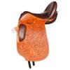 AHS us Introducing New Cut Pannel Shape Designer Leather Dressage Treeless Saddle. (14.5", Natural/Brown) view 4