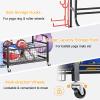 FQWYNMZ Weight Rack for Dumbbells, Dumbbell Rack, Weight Storage Rack for Home Gym,Yoga Room Gym Rooms with Wheels and Hooks,Weights Storage Rack Gym Organizer for Dumbbells Kettlebells, Yoga Mat view 4