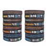 32 Packs Bible Verse Bracelets Bulk Christian Scripture Jesus Silicone Bracelet Inspirational Rubber Wristbands Philippians 4 13,John 3 16,Romans 8 28,Matthew 5 16 Bracelets Religious Gift view 1
