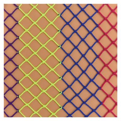 HJZALMI Polyester Sports Netting, Protection Rope Net, Baseball Softball Backstop Nets, Stair Balcony Protection Mesh, Outdoor Terrace Decoration Grid Fence (Color : Colorful-mesh3cm, Size : 2mx4m)