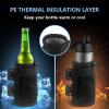 Bike Motorcycle Cup Holder, Water Bottle Holder Handlebar for Bike with Mesh Pockets, Universal Cycling Water Bottle Drink Cup Cage for, Scooter, Mountain Bike, Road Bike, (Black, One Size) view 4