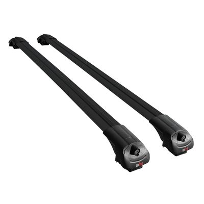 acpar Compatible with Nissan NV200 (M20) 2010-2019 ACE-1 Car Roof Rack Cross Bar Black Aluminium 2 Bars