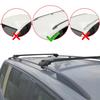 acpar Compatible with Nissan NV200 (M20) 2010-2019 ACE-1 Car Roof Rack Cross Bar Black Aluminium 2 Bars view 2
