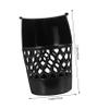 GOOHOCHY Plastic Billiard Basket Drop Ball Storage Holder Sturdy Billiard Net Container for Pool Table Unique Design for Catching Height view 3