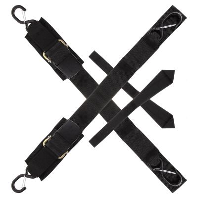 BESPORTBLE 2sets Heavy Duty Boat Trailer Tie-Downs Kayak Fixing Straps for Trailers Motorboats and Yachts Transom Straps for Secure Transport