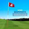 AGAS 14x20 inch Mini Golf Flags with Brass Grommets No 4, Red with White Numbers, Mini Putting Green Flags for Yard, 200D Nylon, Canvas Header Stitched Borders view 4