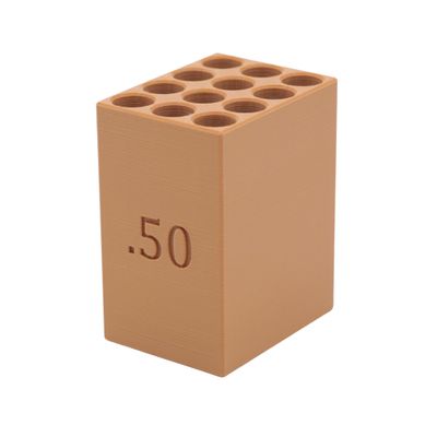 50 Cal. Paper Cartridge Loading Block for Muzzleloader and Black Powder Hunting