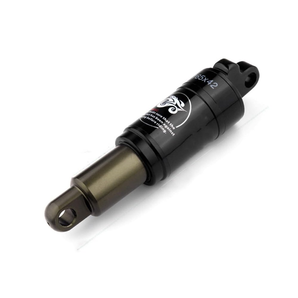 Bike Rear Shock Absorber 1000lbs, Oil Spring Rear Shock Absorber With Screws Kit Black 125/150/165/185mm (Size : 165 * 750lbs)