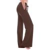 2023 Womens Cargo Pants High Waist Wide Leg Pants with Pockets Casual Button Stretch Yoga Workout Leggings Gym Sweatpants view 1