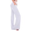 Womens Cargo Pants High Waist Wide Leg Pants with Pockets Casual Button Stretch Yoga Workout Leggings Gym Sweatpants view 2