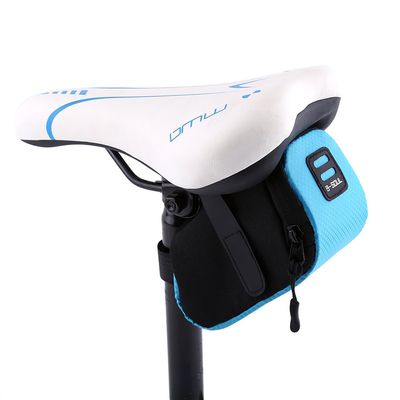 Bike Saddle Bag, Super Light Rear Saddle Cycling Seat Bag, Under Seat Portable Storage Bag for Most Of Mountain Road Bike(Blue)