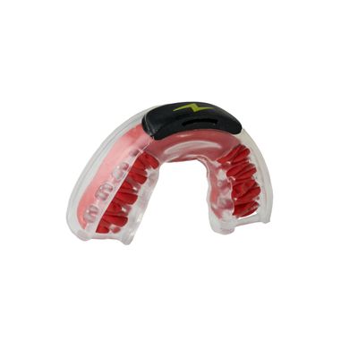 Zone Mouthguard Sports Mouth Piece Starter Kit - Custom-Fit Mouth Piece, Replacement Putty, & Carry Case. Custom fit in Minutes. M.O.R.A. Technology. No Boil, No Pain for Adults (Red)