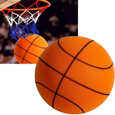 IVMqclicc Silent Basketball, Quiet Basketball Indoor, Uncoated High-Density Foam Ball, Mute Basketball,high-Resilience,Safe, Soft, and Lightweight (No.7(24cm))