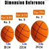 IVMqclicc Silent Basketball, Quiet Basketball Indoor, Uncoated High-Density Foam Ball, Mute Basketball,high-Resilience,Safe, Soft, and Lightweight (No.7(24cm)) view 3