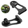 QANYEGN Bike Odometer Comupter, Aluminium Alloy Extension Mount, Adjustable Extension Mount for Cyclists(with Holder + Light Clip-Black) view 3