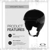 Oakley MOD3 MIPS Blackout Small Snow Helmet for Men for Women + Bundle with Collapsible Water Bottle with Carabiner view 2