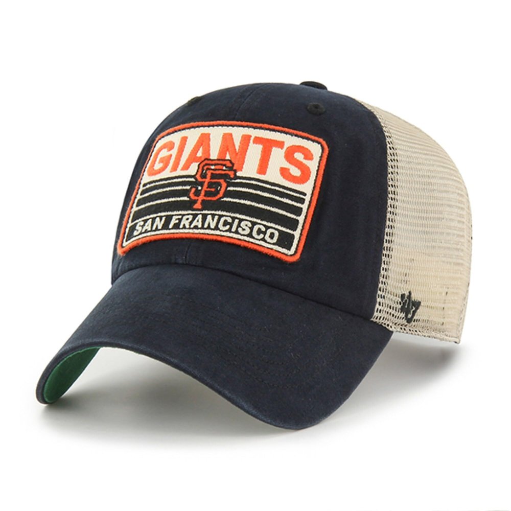 '47 MLB Four Stroke Mesh Trucker Clean Up Adjustable Hat, Adult One Size Fits All (San Francsico Giants)
