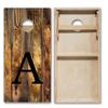 Tailgating Pros Monogrammed Honey Cornhole Boards w/Ring Lights - 4'x2' Tournament Grade Cornhole Game- Includes LED Rings, Carrying Case, Set of 8 Cornhole Bags & Bag Tote view 2