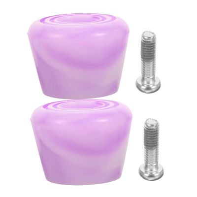 BESPORTBLE 1set Roller Skate Toe Stops Replaceable Professional Brakes for Quad Skates Easy Installation - Design for Enhanced Stability and Safe Stopping