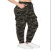 ALWAYS Cargo Jogger Pants for Women - Super Soft Casual Lounge Sweatpants Print Black Camo 143 L view 1