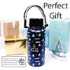 Pavilion Gift Company - Livin' The Boat Life - 32oz Stainless Steel Travel On The Go Water Bottle Coffee Thermal With Survival Rope Handle - Boat Beach Lake Lover Gift - 12 Hrs Cold & 6 Hrs Hot view 2