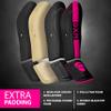 DXM Martial Arts Shin Guards Kickboxing Leg Guards with Instep Protection for for Muay Thai, Boxing, MMA, Karate, Taekwondo, Sparring, Training, MMA Equipment (XL, Pink & Black) view 2