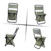 BESPORTBLE 1pc Portable Folding Beach Chair Backrest Insulated Fishing Stool Storage Bag Heavy Duty Frame for Camping Hiking Outdoor Activities view 1
