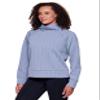 RBX Cowl Neck Sweater for Women Cowl Neck Cable Knit Sweatshirt Lightweight Long Sleeve Mock Neck Pullover, Relaxed Fit Yoga Sweater Cable Light Blue L view 4