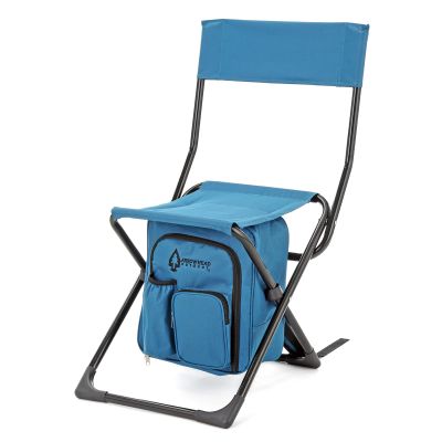 Arrowhead Outdoor Multi-Function 3-in-1 Compact Camp Chair: Backpack, Stool & Insulated Cooler, w/Bottle Holder & Storage Bag, External Pockets, Backrest, Fishing, Hiking, Heavy-Duty, USA-Based