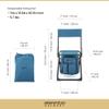 Arrowhead Outdoor Multi-Function 3-in-1 Compact Camp Chair: Backpack, Stool & Insulated Cooler, w/Bottle Holder & Storage Bag, External Pockets, Backrest, Fishing, Hiking, Heavy-Duty, USA-Based view 3