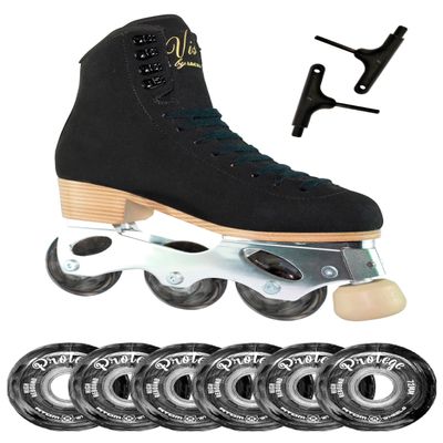 Jackson Ultima Inline Roller Skates/Black Vista/Bundle with Protege Wheels and Tools/Women's Size 8 / JUST LAUNCHED 2023