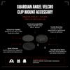 Guardian Angel Velcro Clip Mount Accessory  Magnetic Mount with Screw-in Feature  Includes Velcro or 3M Dual Lock  for Helmets with Velcro, Tactical Gear with Velcro Patches & More view 2