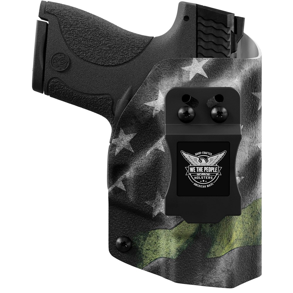 We The People Holsters - Thin Green Line - Left Hand - IWB Holster Compatible with Glock 48 w/Streamlight TLR-6 Light/Laser