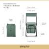 Arrowhead Outdoor Multi-Function 3-in-1 Compact Camp Chair: Backpack, Stool & Insulated Cooler, w/Bottle Holder & Storage Bag, External Pockets, Backrest, Fishing, Hiking, Heavy-Duty, USA-Based view 3