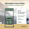 Arrowhead Outdoor Multi-Function 3-in-1 Compact Camp Chair: Backpack, Stool & Insulated Cooler, w/Bottle Holder & Storage Bag, External Pockets, Backrest, Fishing, Hiking, Heavy-Duty, USA-Based view 4