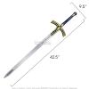 Munetoshi 46 Stainless Steel Saber Long Sword Fantasy Anime Costume Cosplay Game view 3