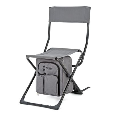 Arrowhead Outdoor Multi-Function 3-in-1 Compact Camp Chair: Backpack, Stool & Insulated Cooler, w/Bottle Holder & Storage Bag, External Pockets, Backrest, Fishing, Hiking, Heavy-Duty, USA-Based