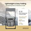Arrowhead Outdoor Multi-Function 3-in-1 Compact Camp Chair: Backpack, Stool & Insulated Cooler, w/Bottle Holder & Storage Bag, External Pockets, Backrest, Fishing, Hiking, Heavy-Duty, USA-Based view 4