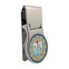 Sigma Delta Tau Officially Licensed Money Clip - Premium Round Stainless Steel Design for Greek Life, Sorority Sisters, Alumni, and College Students - Slim Front Pocket Carry (Sigma Delta Tau 4) view 1