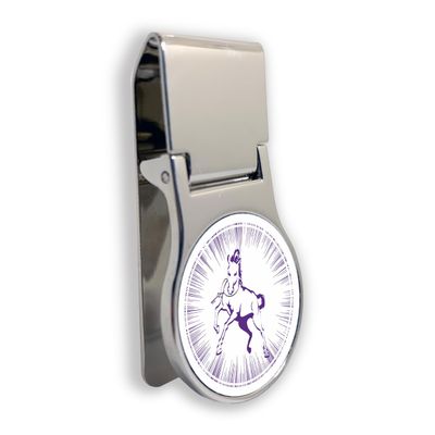 Sigma Lambda Beta Officially Licensed Money Clip - Premium Round Stainless Steel Design for Greek Life, Fraternity Brothers, Alumni, and College Students - Front Pocket Carry (Sigma Lambda Beta # 5)