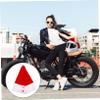 Wakauto 3pcs Stylish Christmas Santa Hat Cover for Cycling Fun Riding Gear Easy to Install Decor for Full Face Helmets Eye-catching Holiday Accessory view 2