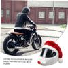 Wakauto 3pcs Stylish Christmas Santa Hat Cover for Cycling Fun Riding Gear Easy to Install Decor for Full Face Helmets Eye-catching Holiday Accessory view 3