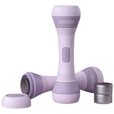 Adjustable Dumbbell Set Women Fitness Small Free Weights Set, Fast Weight Adjustment for Home Use, Training Sports Equipment (Color : Purple, Size : 2kg/4.4lb*2pcs)