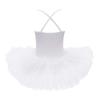 iiniim Girls Sequined Camisole Ballet Dance Leotard Tutu Dress Ballerina Dancewear Fairy Party Fancy Costumes (5-6, Camisole White) view 2