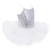 iiniim Girls Sequined Camisole Ballet Dance Leotard Tutu Dress Ballerina Dancewear Fairy Party Fancy Costumes (5-6, Camisole White) view 3