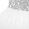 iiniim Girls Sequined Camisole Ballet Dance Leotard Tutu Dress Ballerina Dancewear Fairy Party Fancy Costumes (5-6, Camisole White) view 4