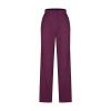 IEPOFG Fleece Lined Pants for Women Casual Winter Warm Thickened Fashion Fitness Elastic High Waisted Sweatpants with Pocket Purple view 2