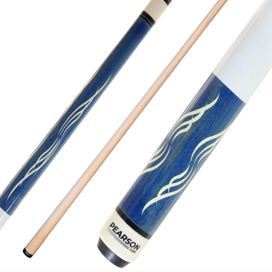 PEARSON P-58-BLU-18 Two-Piece 58 in. Billiards Pool Cue Stick