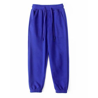 Welity Boys Cotton Pants Sweatpants Kids Side Stripe Jogger Pants Blue 4-5 T